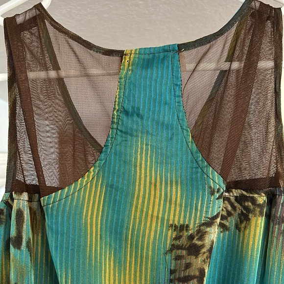 Eunishop Leopard Blue Green dress - Picture 4 of 10